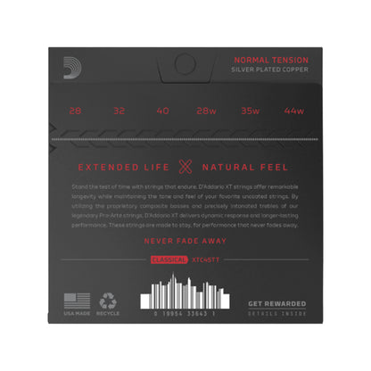 D'Addario XT Dynacore Titanium Classical Guitar Normal Tension Acoustic Guitars / 12-String