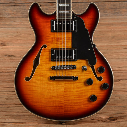 D'Angelico Premier Mini DC Sunburst Electric Guitars / Semi-Hollow