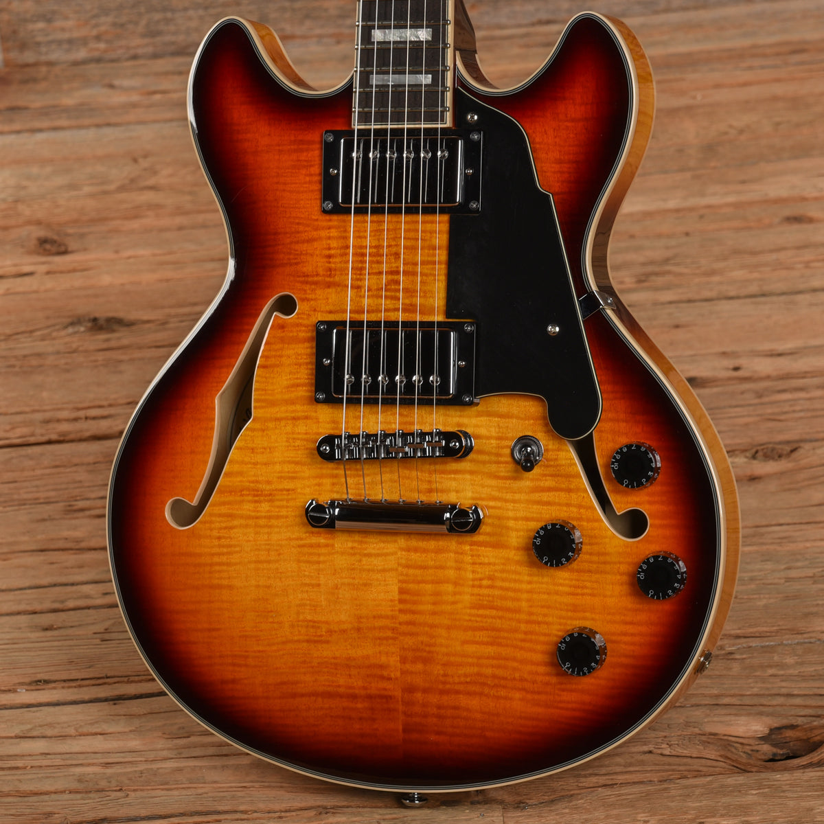 D'Angelico Premier Mini DC Sunburst Electric Guitars / Semi-Hollow