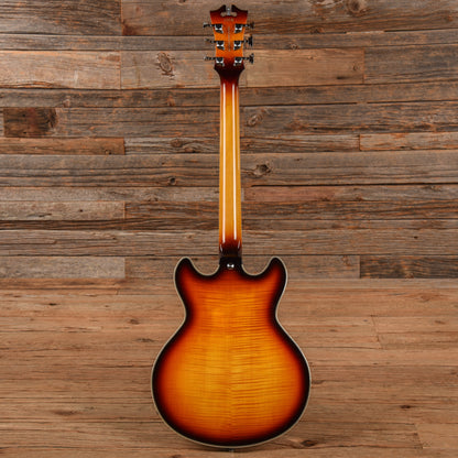 D'Angelico Premier Mini DC Sunburst Electric Guitars / Semi-Hollow