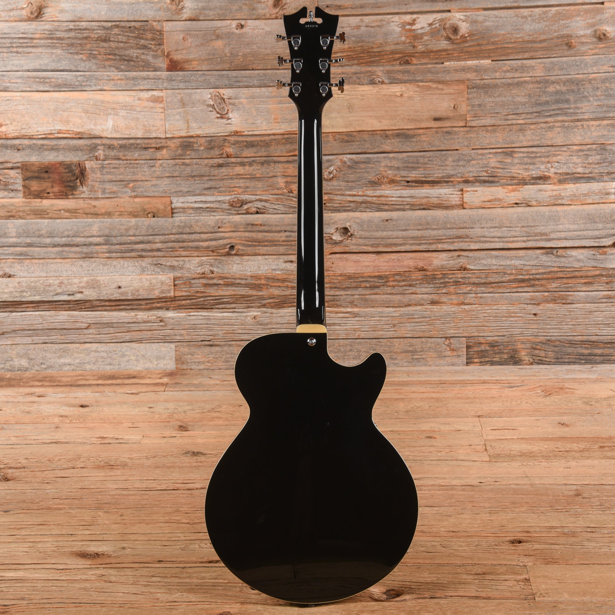 D'Angelico Premier SS Semi-Hollow Single Cutaway Black  LEFTY Electric Guitars / Semi-Hollow