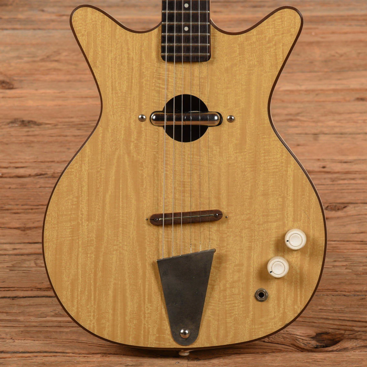 Danelectro Convertible Natural 1960s Electric Guitars / Hollow Body