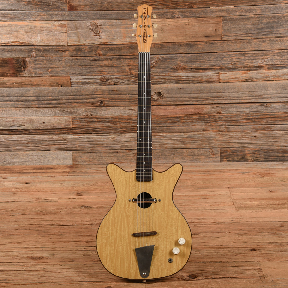 Danelectro Convertible Natural 1960s Electric Guitars / Hollow Body