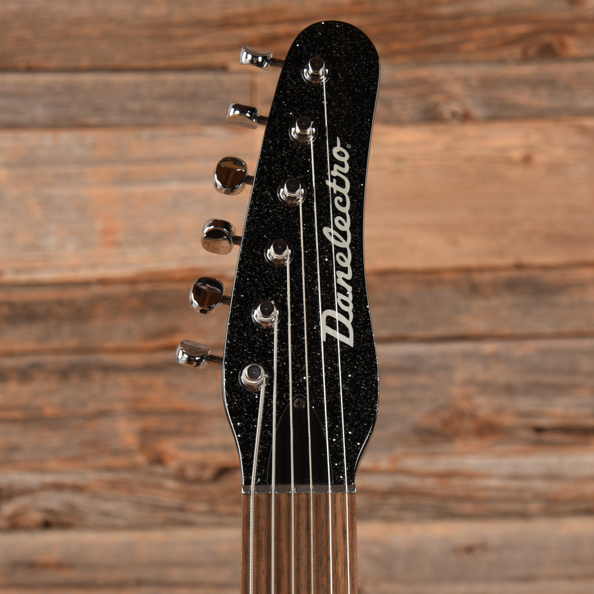Danelectro '56 Baritone Black Sparkle Electric Guitars / Solid Body