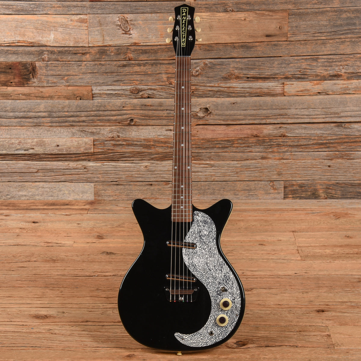 Danelectro Stock '59 DC Black Electric Guitars / Solid Body