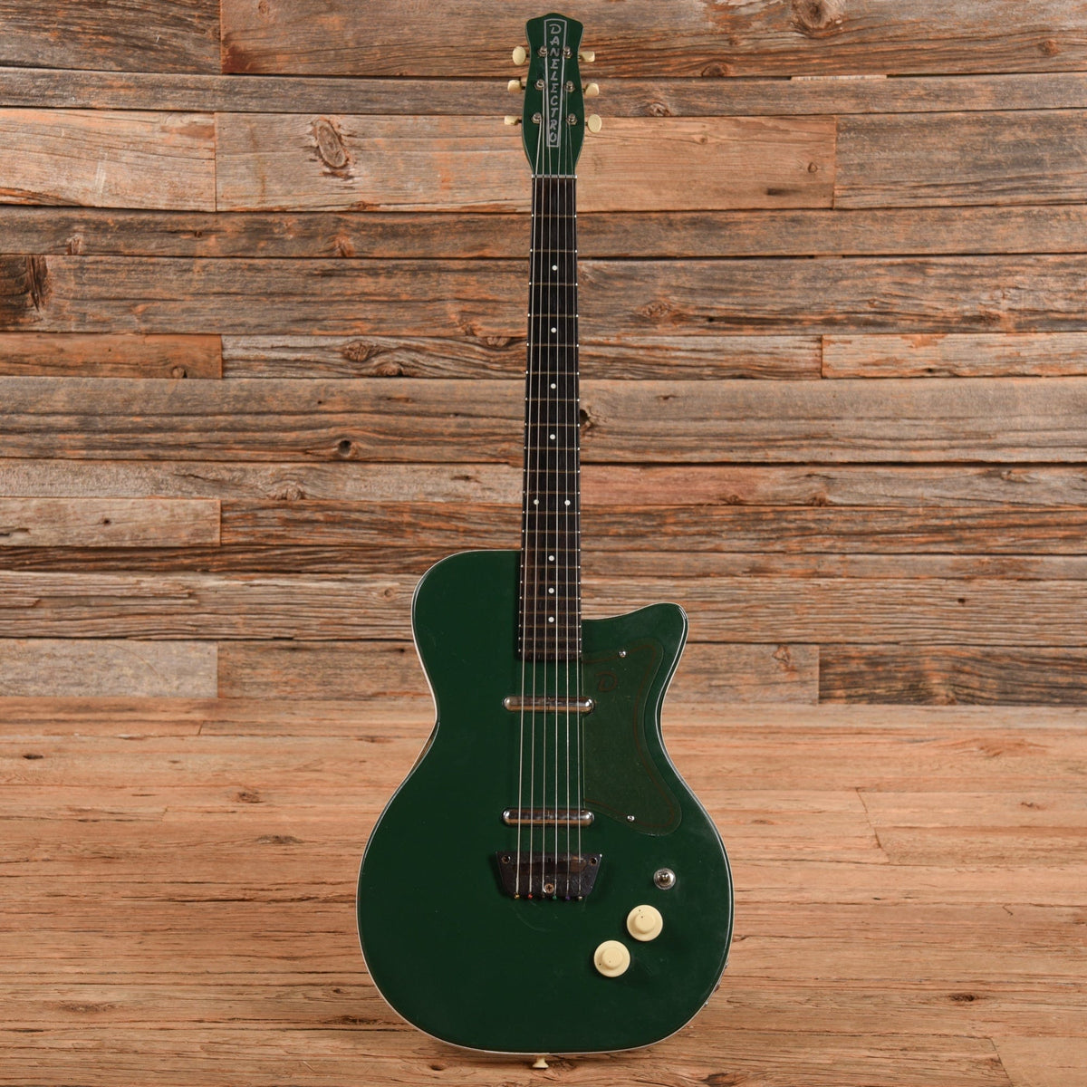 Danelectro U-2 Green Refin 1950s Electric Guitars / Solid Body