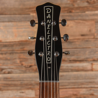 Danelectro U-2 Reissue Black Electric Guitars / Solid Body