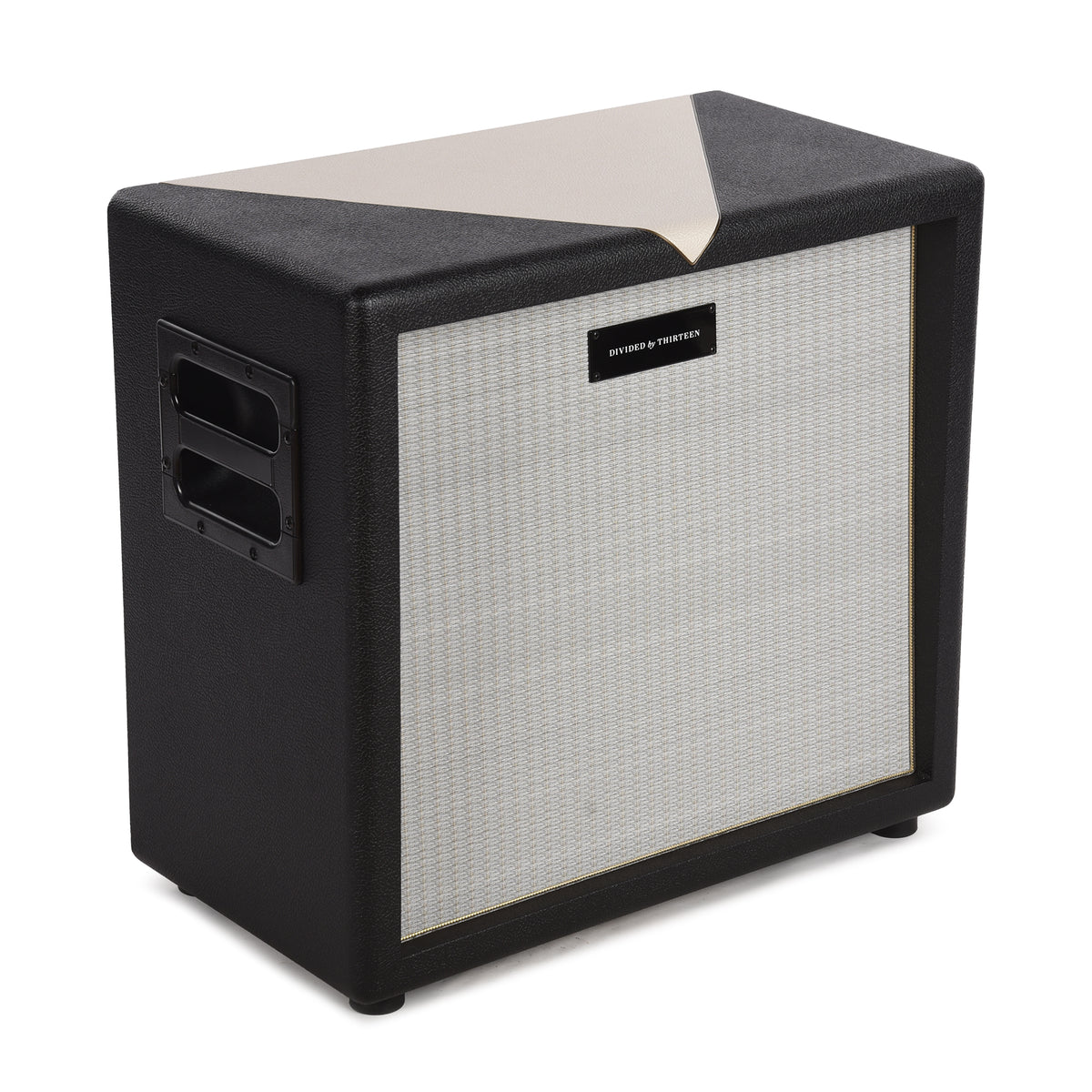 Divided by 13 1x12 Closed Back Rock Block Cab w/G12M Black Bronco Tolex, Cream V Amps / Guitar Amps / Guitar Cabinets