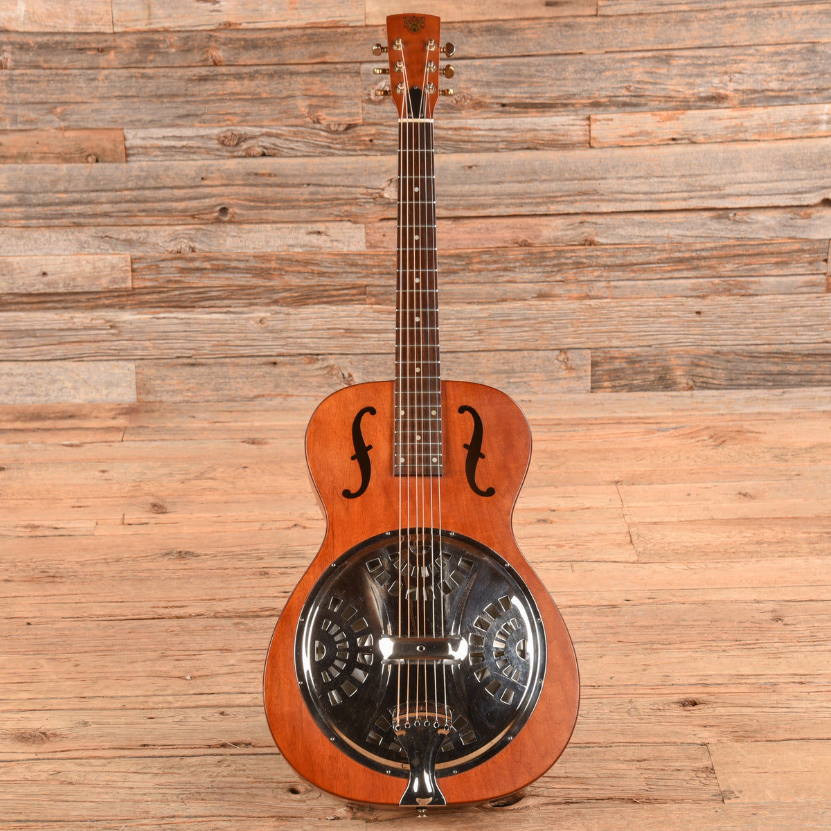 Dobro Hound Dog Round Neck Brown Acoustic Guitars / Resonator