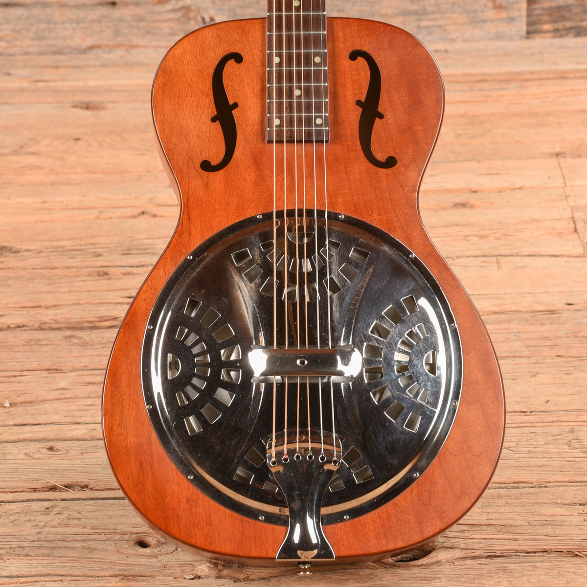 Dobro Hound Dog Round Neck Brown Acoustic Guitars / Resonator
