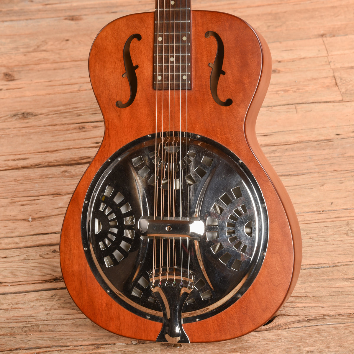 Dobro Hound Dog Round Neck Brown Acoustic Guitars / Resonator