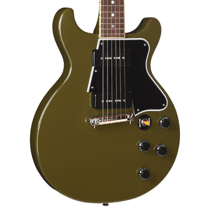 Epiphone Inspired by Gibson Custom 1960 Les Paul Special Double Cut Reissue Olive Drab w/Gibson Custom Underwound P-90 Soapbars Electric Guitars