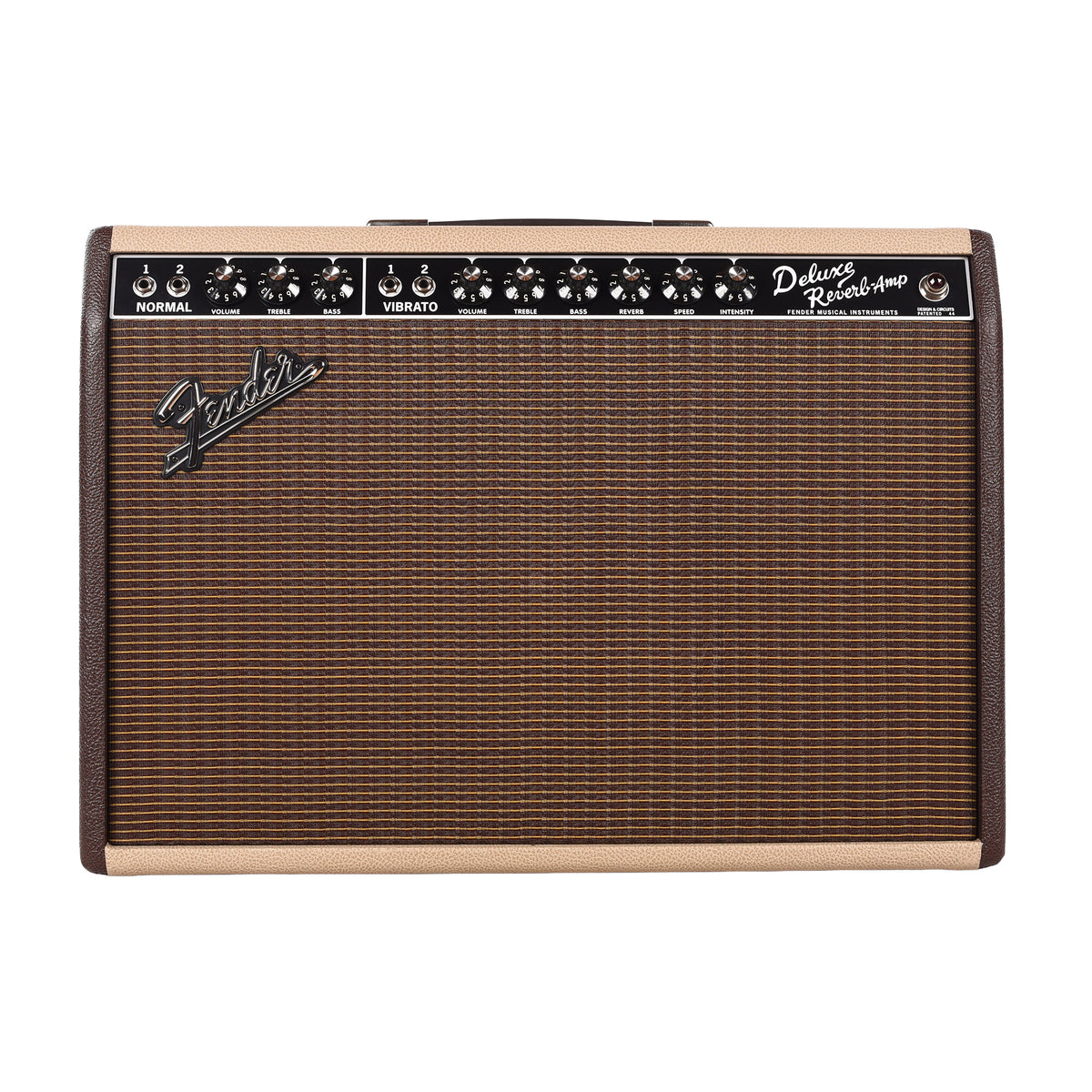 Fender FSR Limited Edition '65 Deluxe Reverb 22w 1x12 Combo Amp Two-Tone Vanilla/Cocoa w/G12-65 Speaker Amplifiers