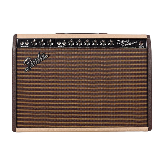 Fender FSR Limited Edition '65 Deluxe Reverb 22w 1x12 Combo Amp Two-Tone Vanilla/Cocoa w/G12-65 Speaker Amplifiers