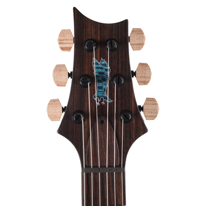 PRS Private Stock #12221 Custom 24 Quilted Maple/Swamp Ash Bahamian Blue Glow w/Charcoal Stained Curly Maple Neck Electric Guitars