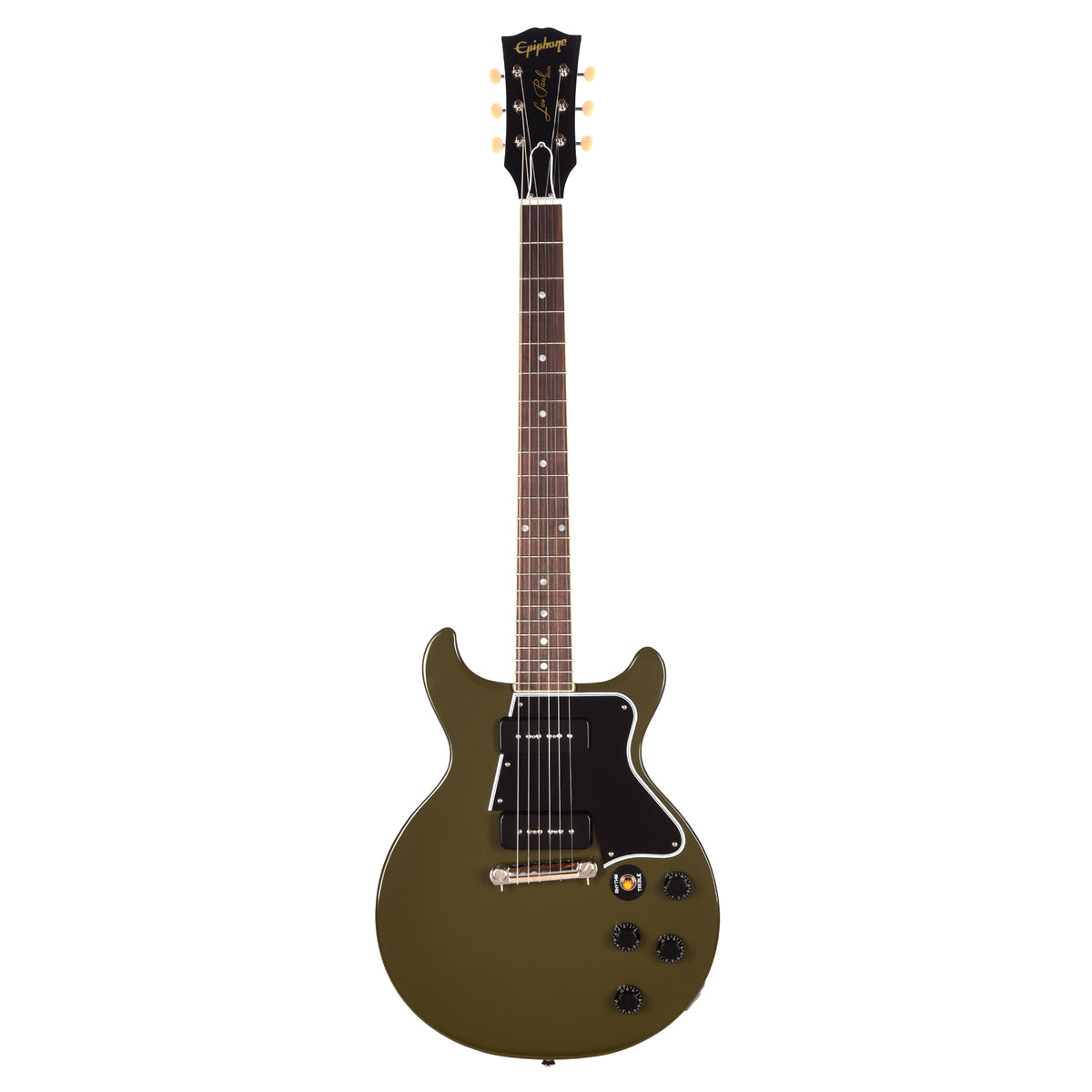Epiphone Inspired by Gibson Custom 1960 Les Paul Special Double Cut Reissue Olive Drab w/Gibson Custom Underwound P-90 Soapbars Electric Guitars