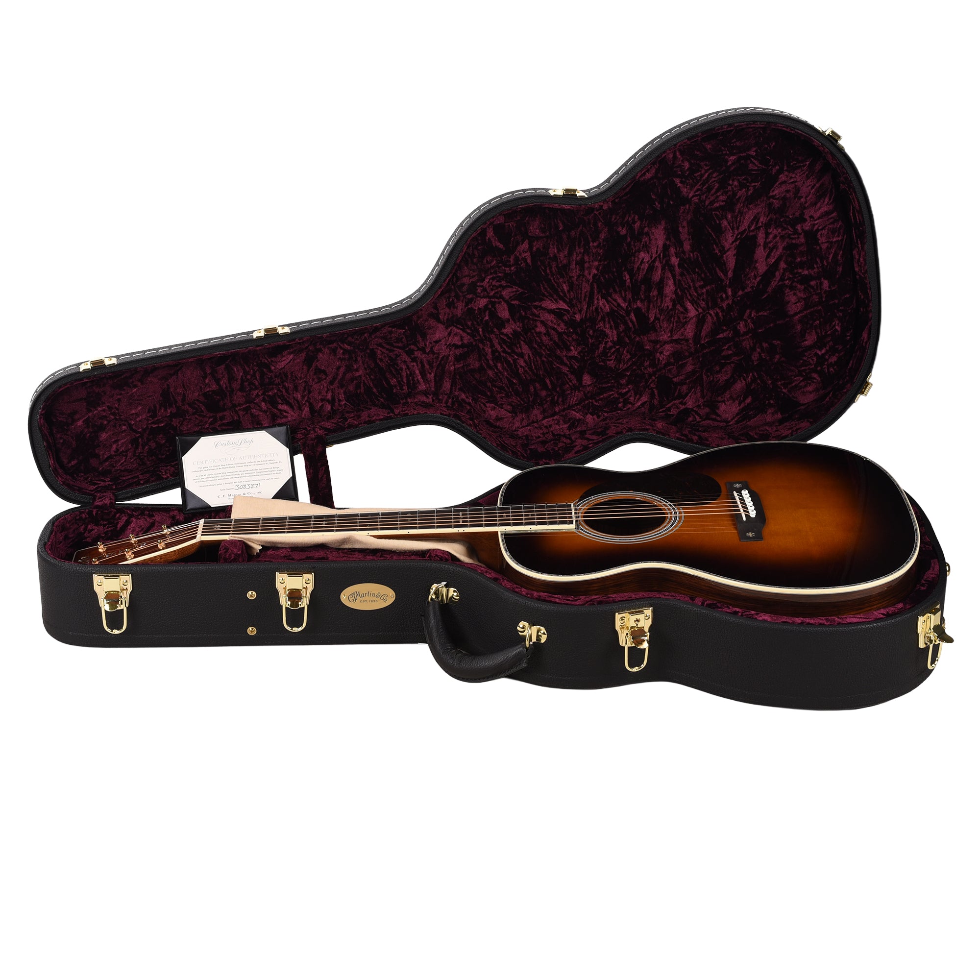 Martin Custom Shop OM-42 Style Auditorium Adirondack Spruce VTS/Guatemalan Rosewood 1935 Sunburst