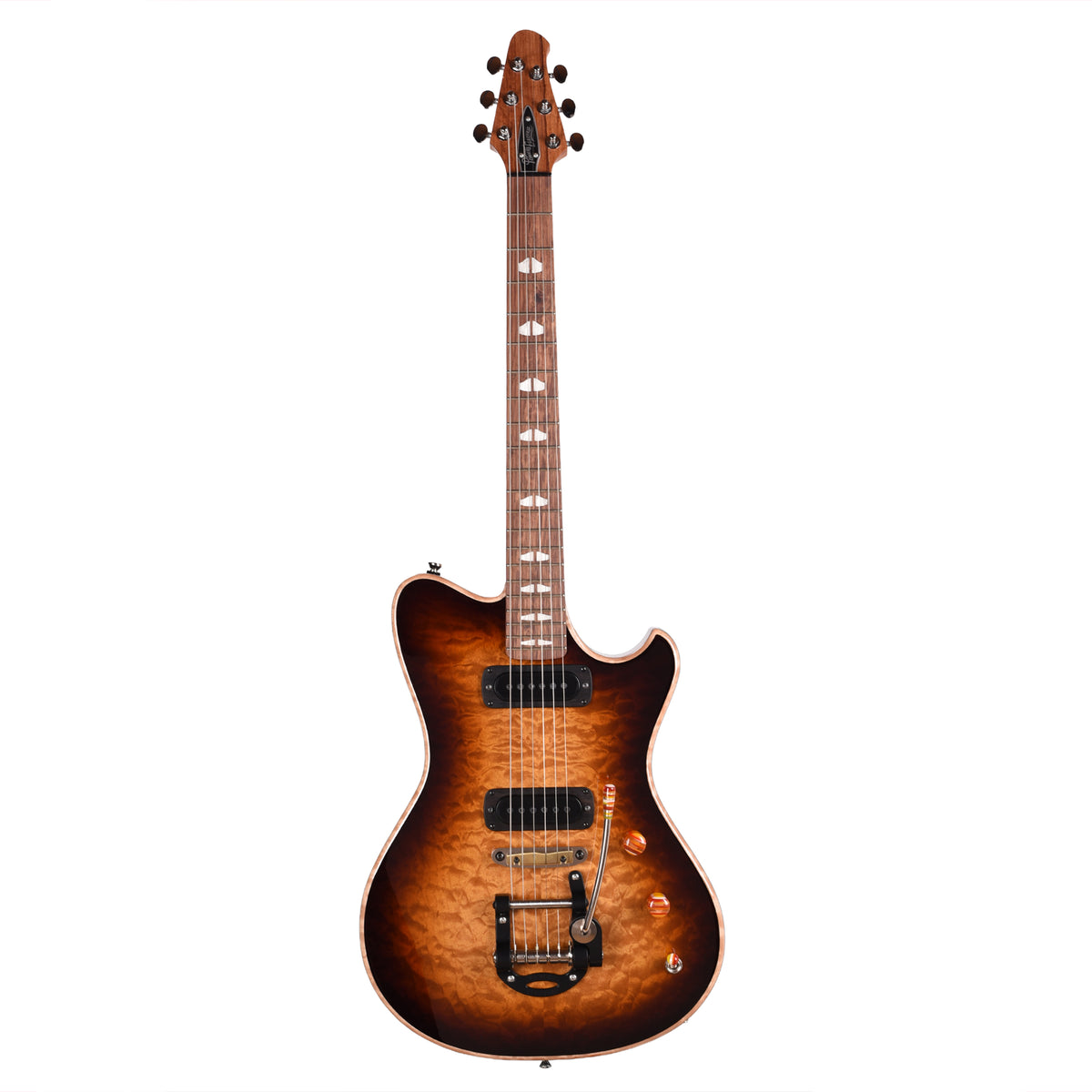 Powers Electric A-Type Select Quilt Maple Custom Solana Sunset w/PF42 Pickups Electric Guitars