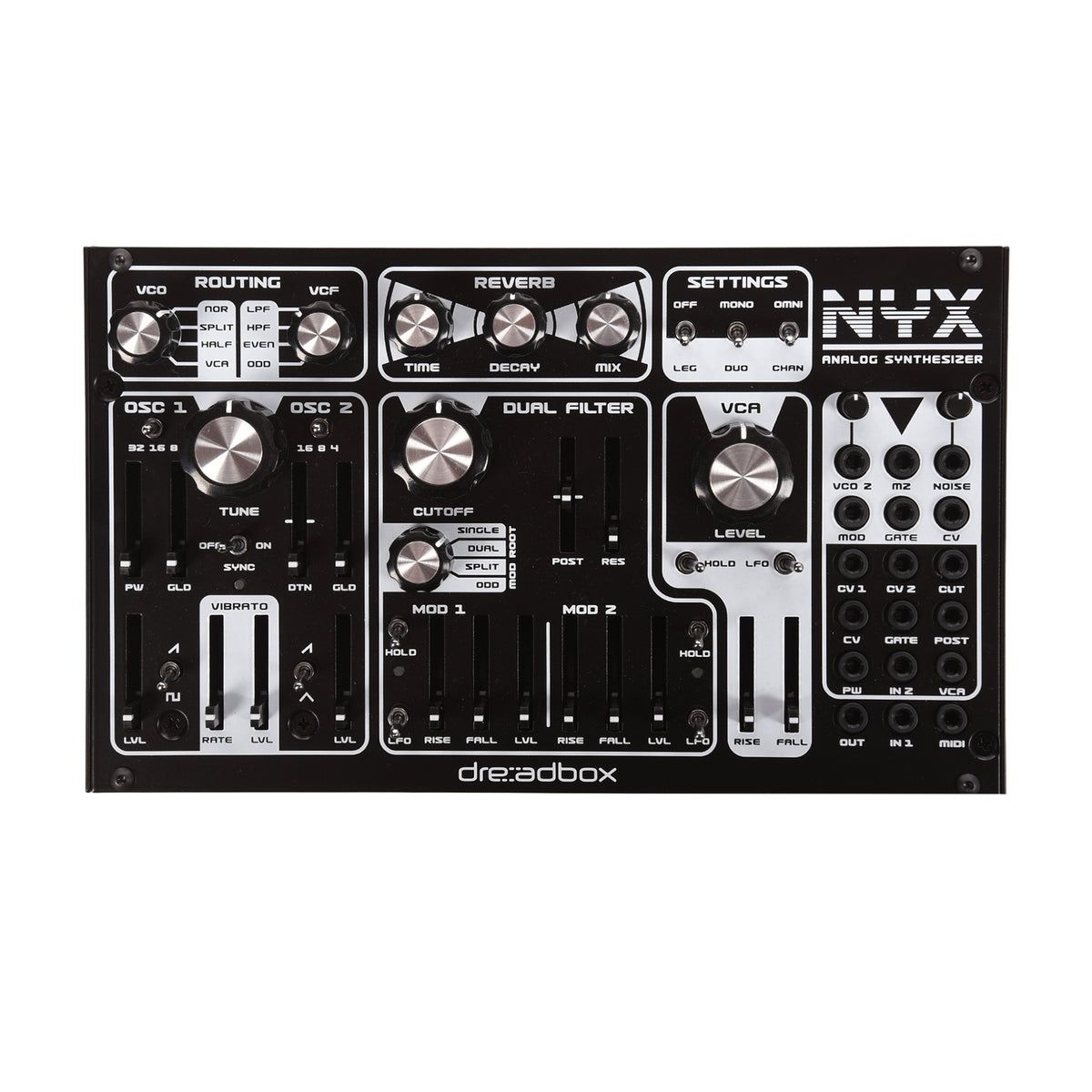 Dreadbox Nyx Reissue Duophonic USB Powered Analog Synthesizer Keyboards and Synths / Synths / Digital Synths