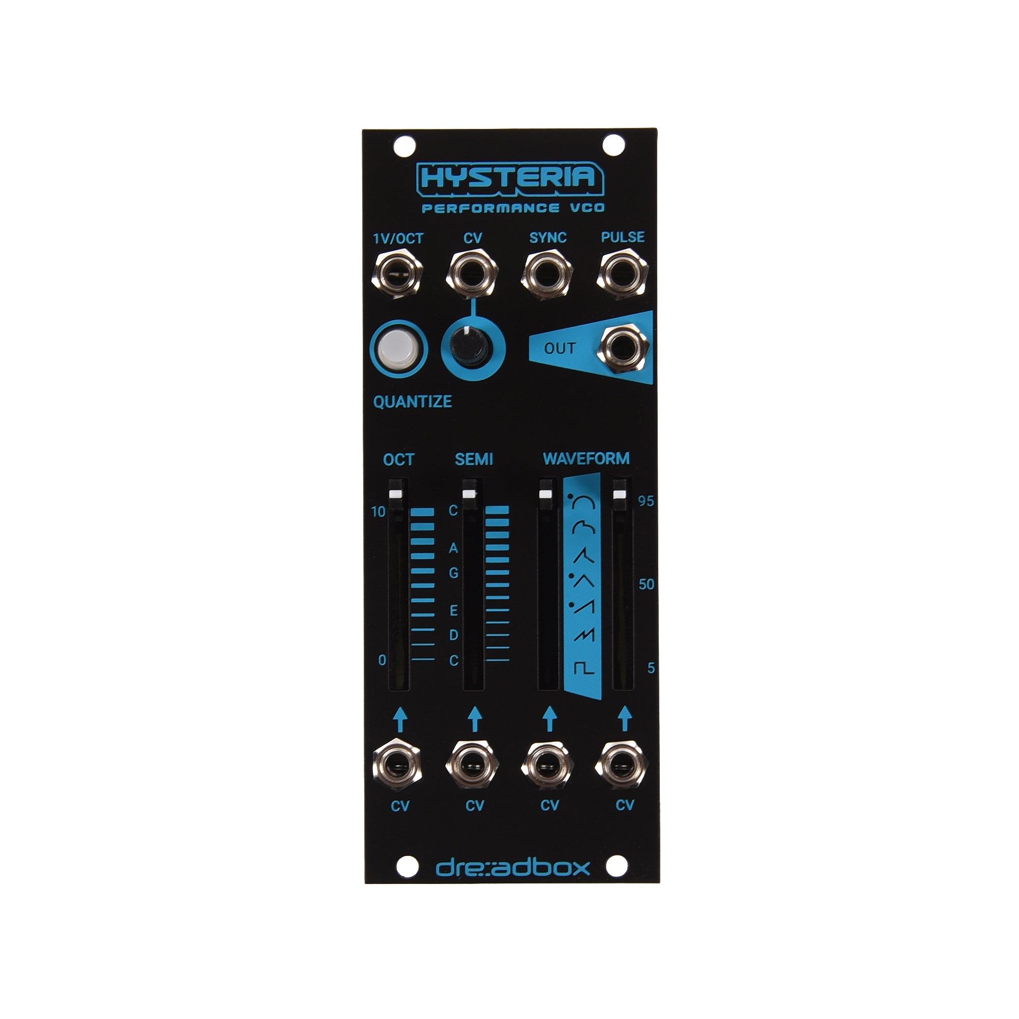 Dreadbox Hysteria Performance VCO Eurorack Module Black Light Keyboards and Synths / Synths / Eurorack