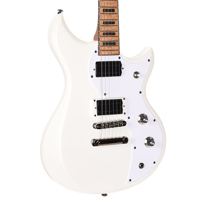 Dunable Cyclops DE Matte White Pearl w/ White Flame Neck Electric Guitars