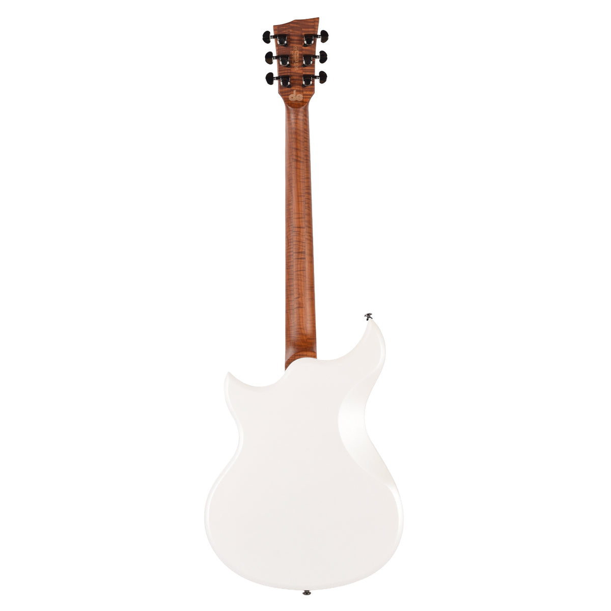 Dunable Cyclops DE Matte White Pearl w/ White Flame Neck Electric Guitars