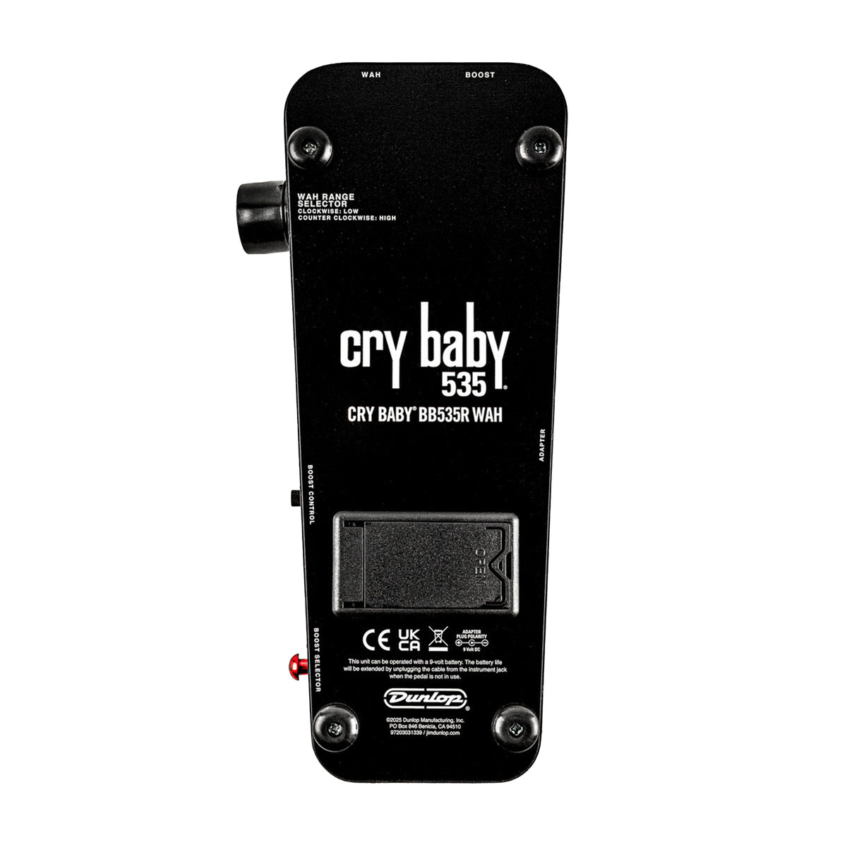 Dunlop BB535R Crybaby 535 Reissue Wah Pedal Effect Pedals