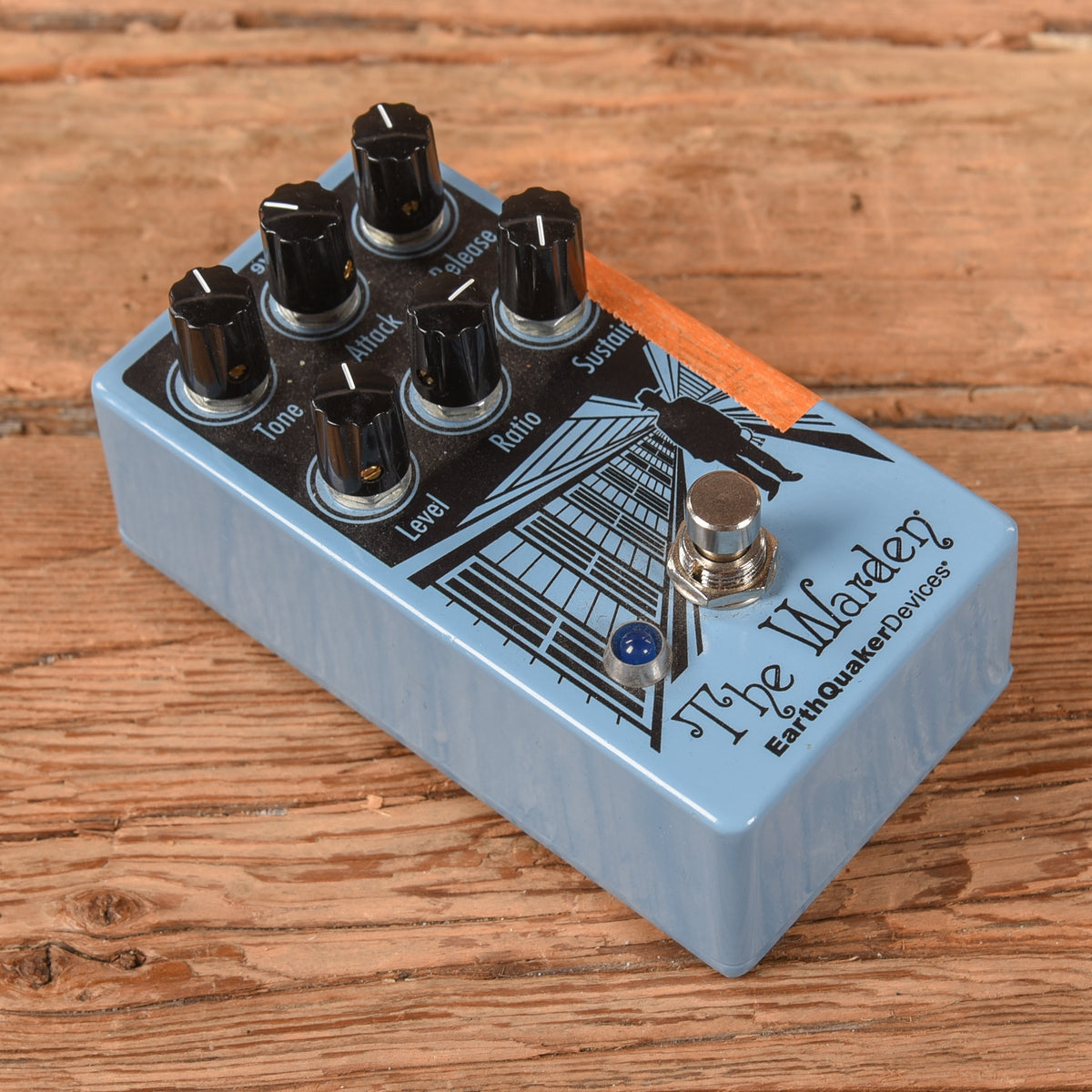 Earthquaker Devices The Warden V2 Compressor Blue Effect Pedals