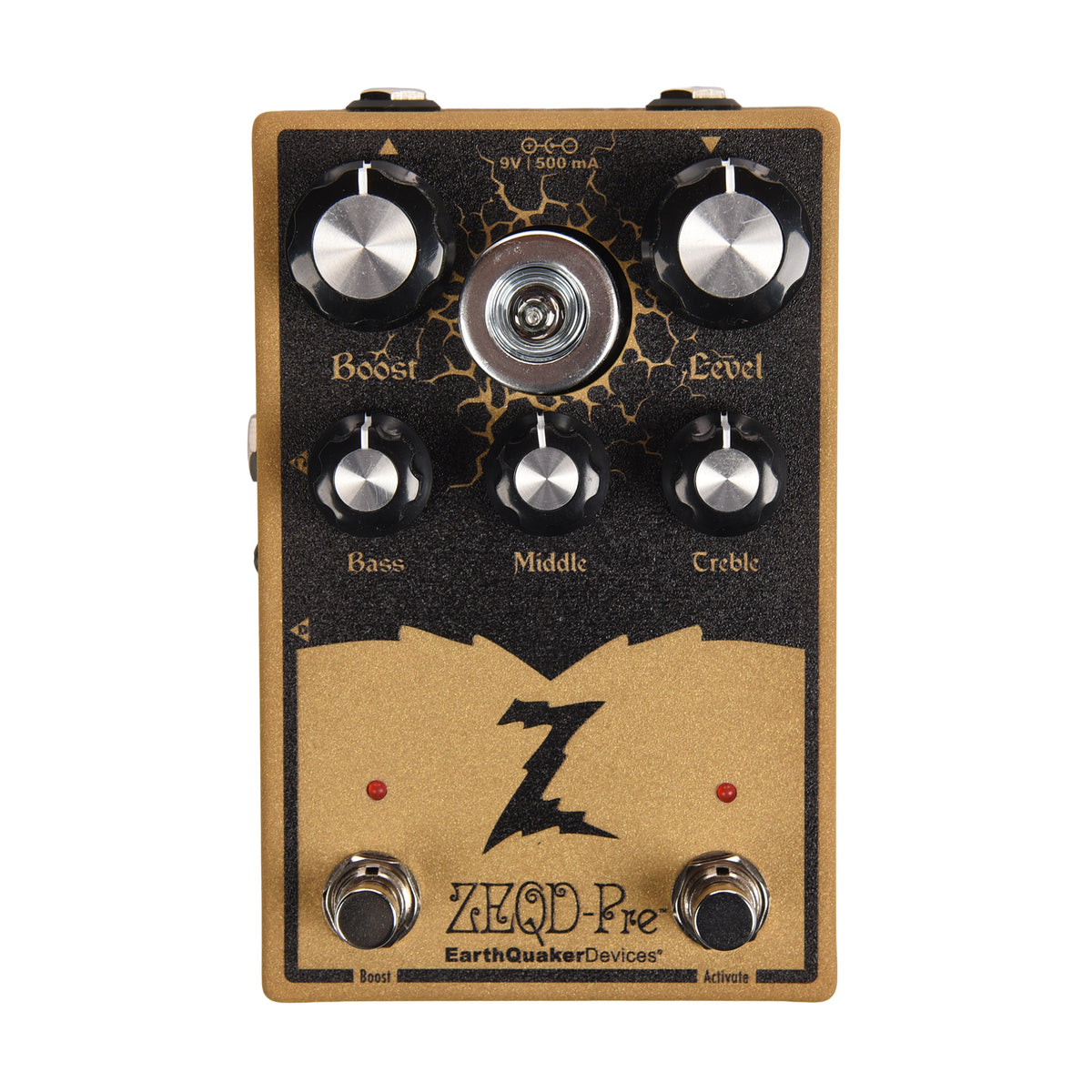 EarthQuaker Devices ZEQD-Pre Tube Preamp Pedal Goldtastic Effects and Pedals / Overdrive and Boost
