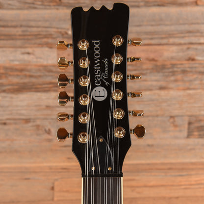 Eastwood Sidejack DLX XII Black 2018 Electric Guitars / Solid Body