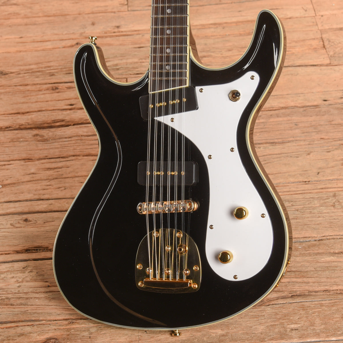 Eastwood Sidejack DLX XII Black 2018 Electric Guitars / Solid Body