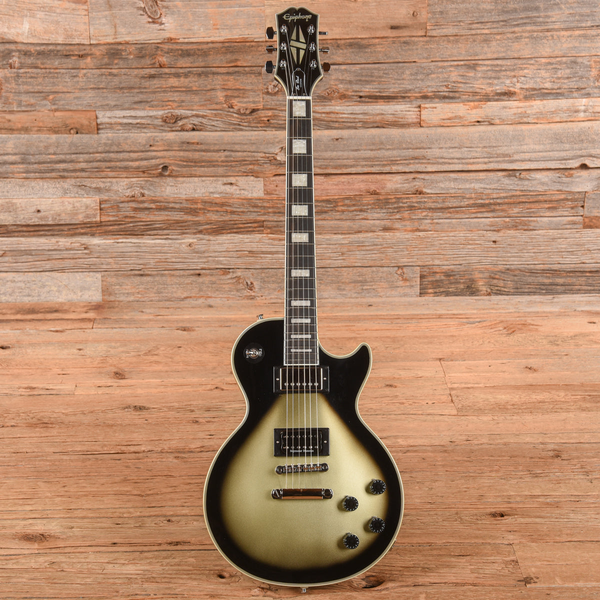 Epiphone Adam Jones Signature Art Series Les Paul Custom "Sensation" Silverburst 2023 Electric Guitars