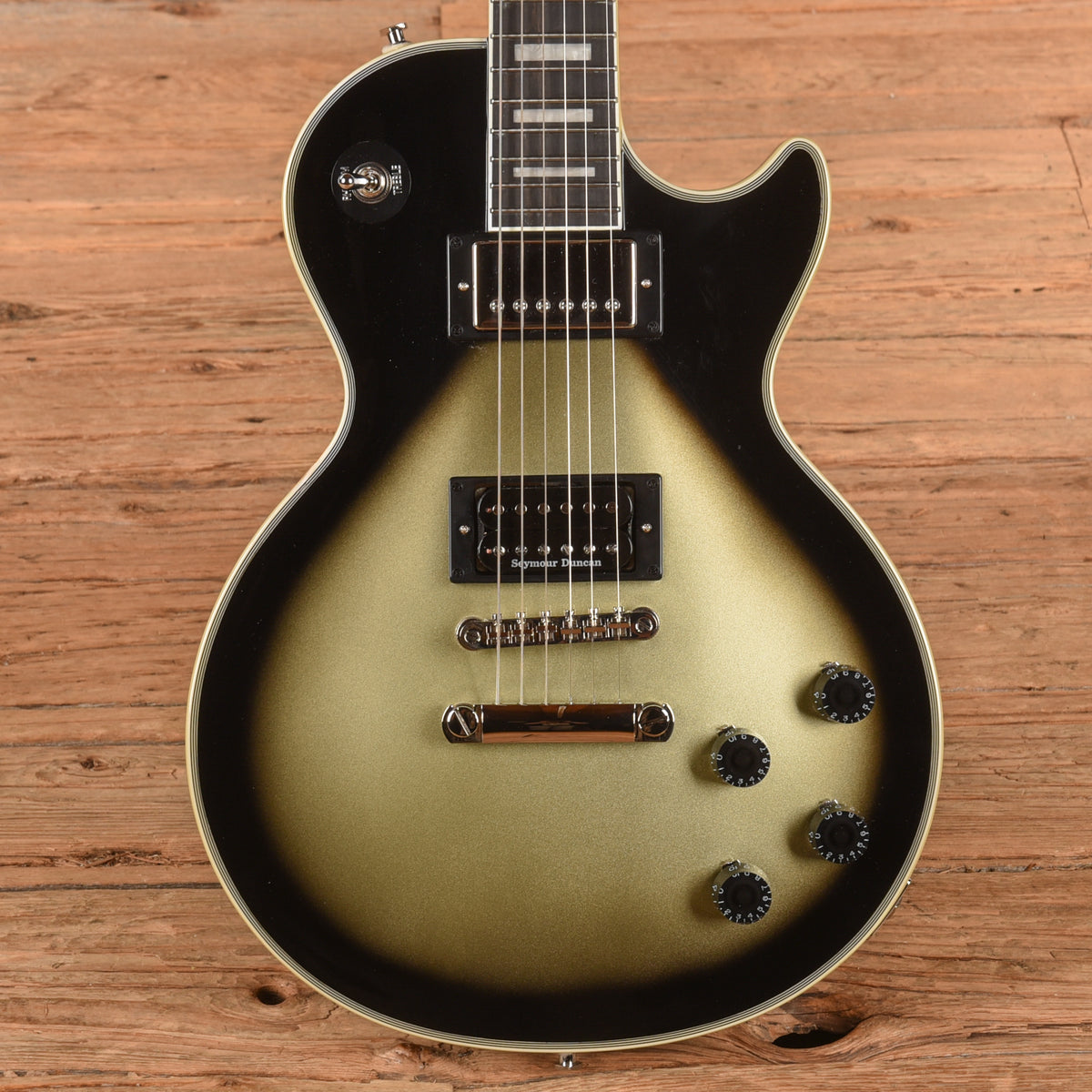 Epiphone Adam Jones Signature Art Series Les Paul Custom "Sensation" Silverburst 2023 Electric Guitars