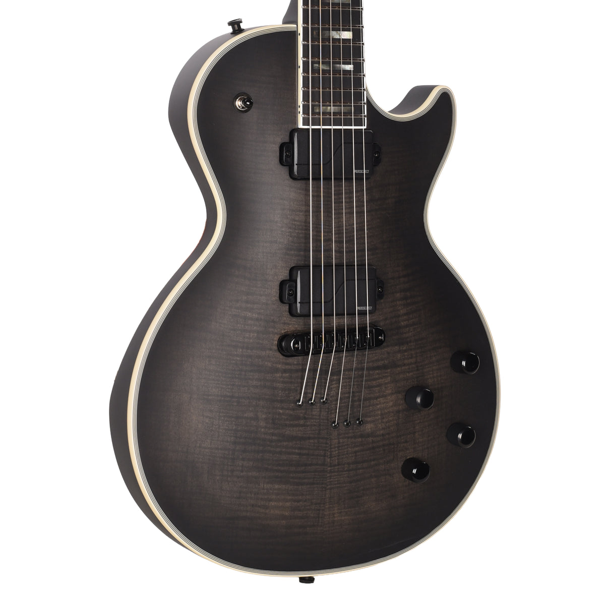 Epiphone Prophecy Les Paul Baritone Obsidian Storm Satin Electric Guitars