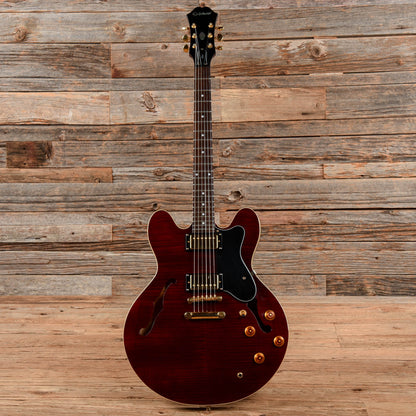 Epiphone Dot Deluxe Flame Wine Red 2005 Electric Guitars / Semi-Hollow