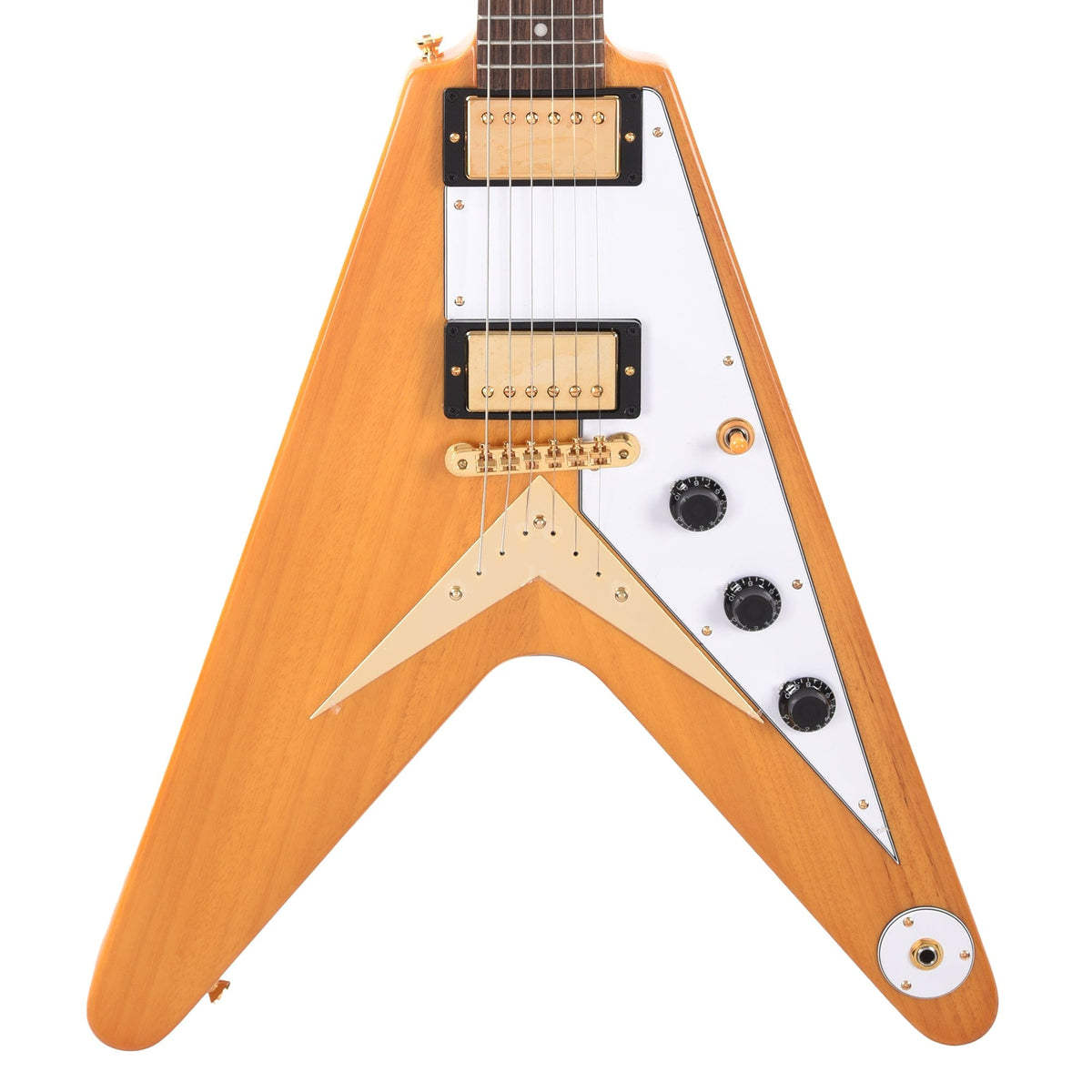 Epiphone 1958 Korina Flying V Aged Natural Electric Guitars / Solid Body