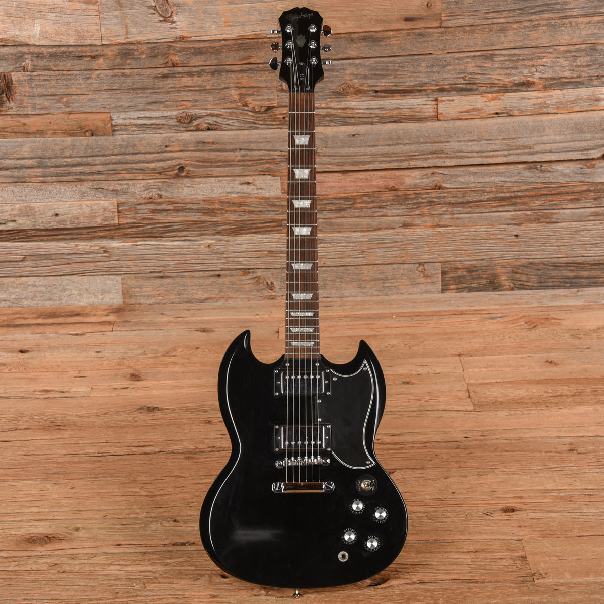Epiphone G-400 Ebony 2004 Electric Guitars / Solid Body