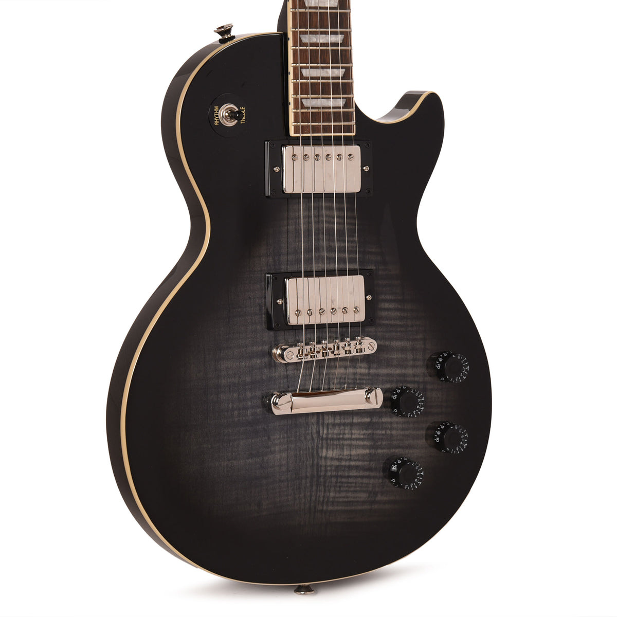 Epiphone Inspired by Gibson Modern Les Paul Tribute Plus Ebony Burst Electric Guitars / Solid Body