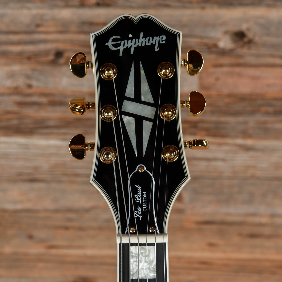 Epiphone Les Paul Custom Blackback Pro Cream 2023 Electric Guitars / Solid Body