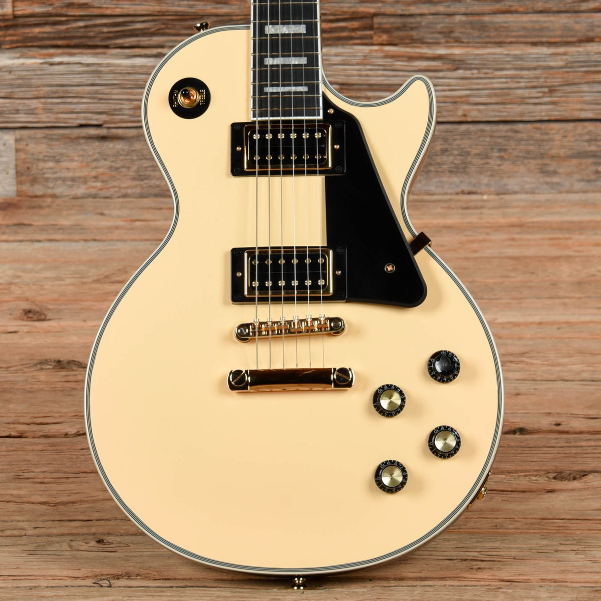 Epiphone Les Paul Custom Blackback Pro Cream 2023 Electric Guitars / Solid Body