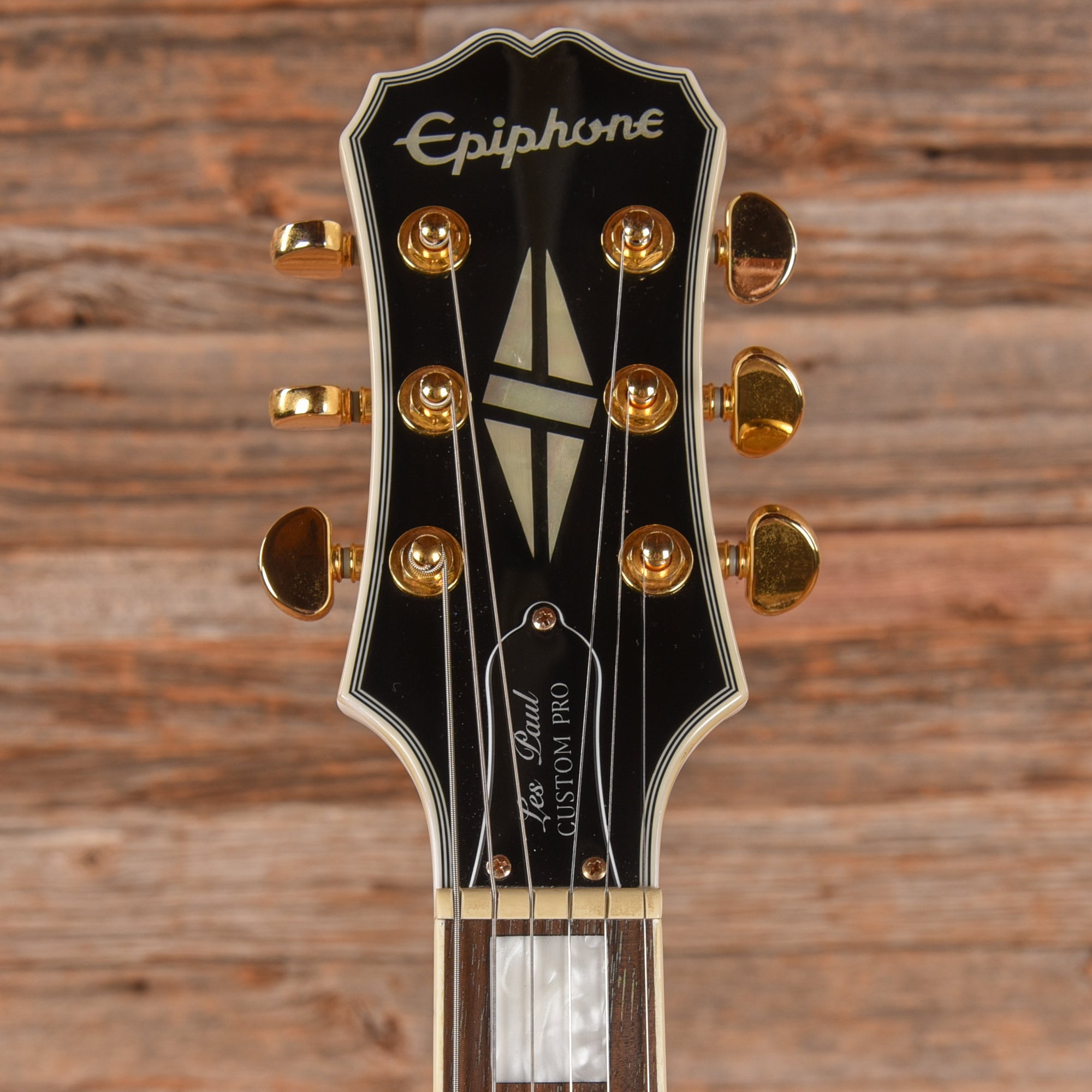 Epiphone Les Paul Custom Pro Alpine White 2017 Electric Guitars / Solid Body