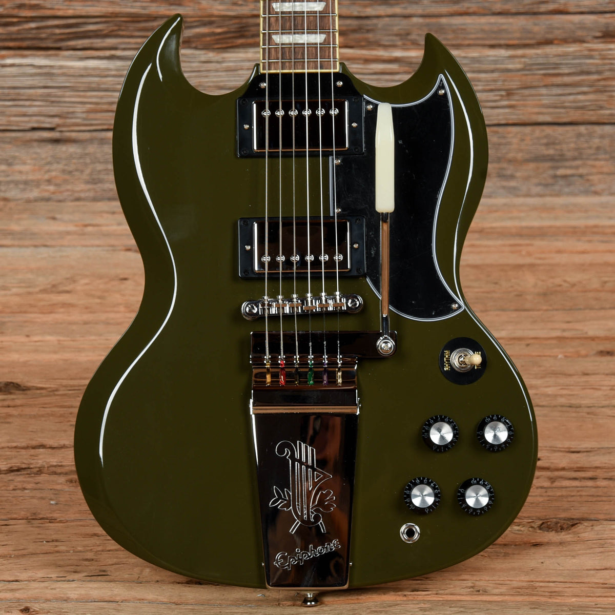 Epiphone SG Standard 61 w/ Maestro Olive 2021 Electric Guitars / Solid Body