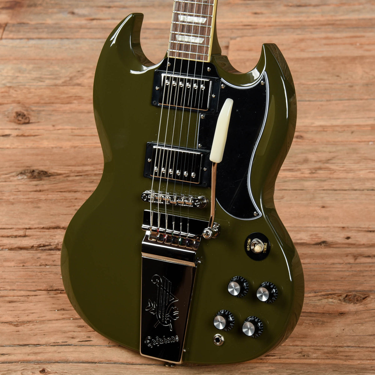 Epiphone SG Standard 61 w/ Maestro Olive 2021 Electric Guitars / Solid Body