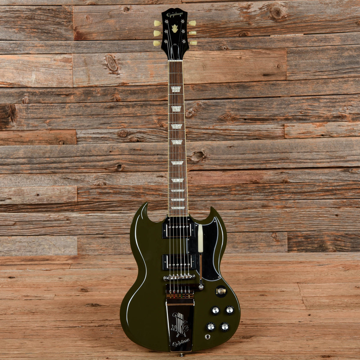 Epiphone SG Standard 61 w/ Maestro Olive 2021 Electric Guitars / Solid Body
