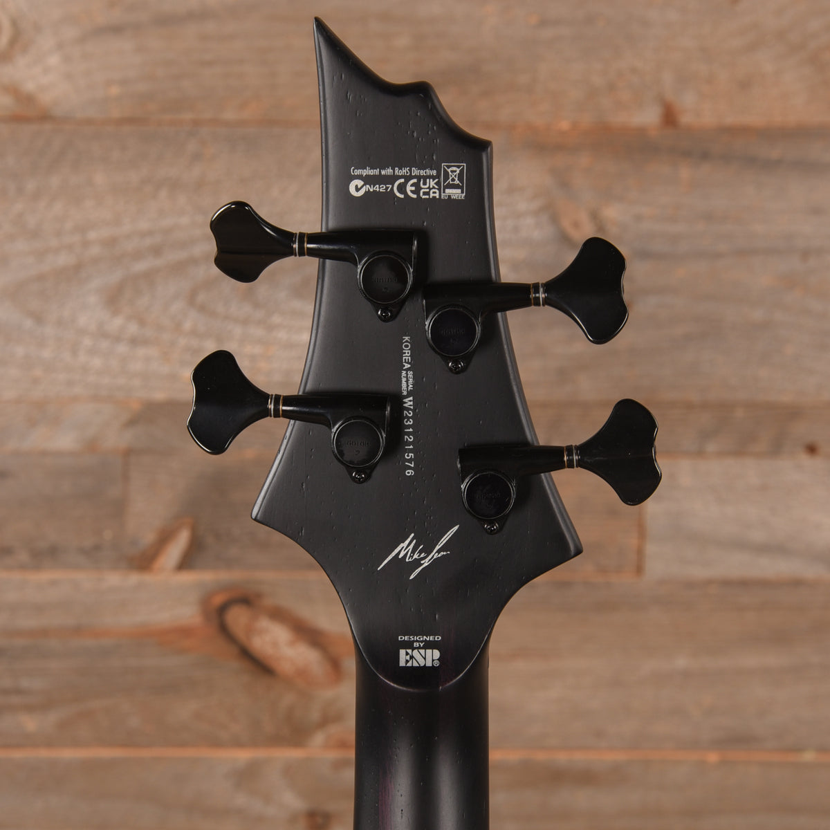 ESP LTD ML B-4 Mike Leon Black Blast Bass Guitars / 4-String