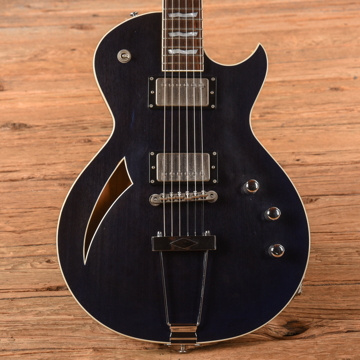 ESP Eclipse Hollow Body Blue Electric Guitars / Semi-Hollow