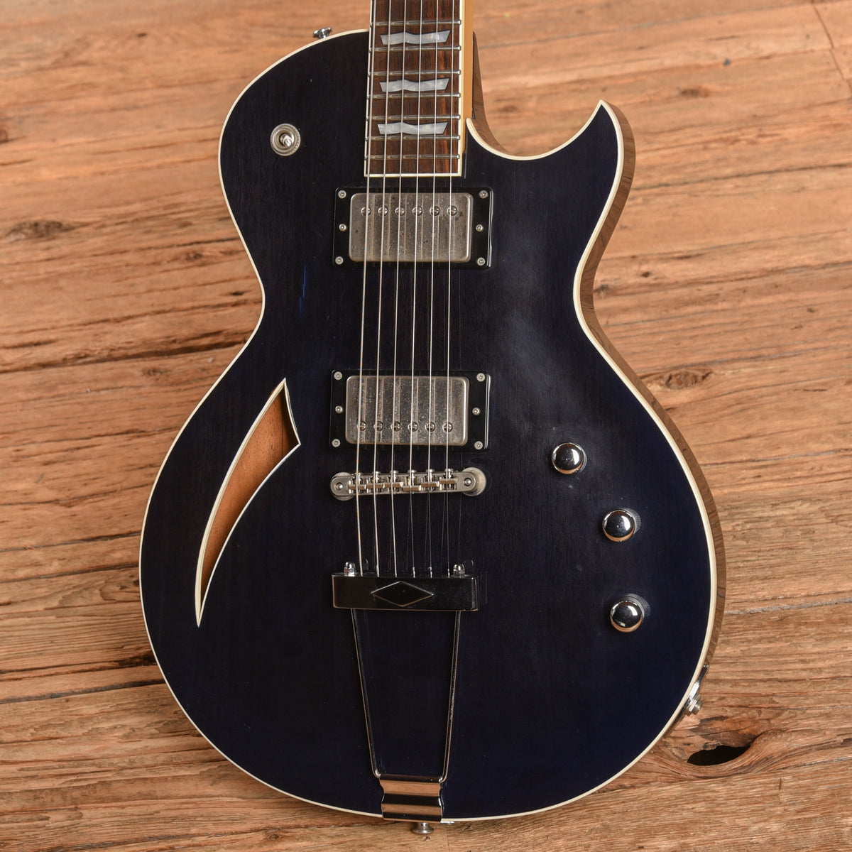 ESP Eclipse Hollow Body Blue Electric Guitars / Semi-Hollow