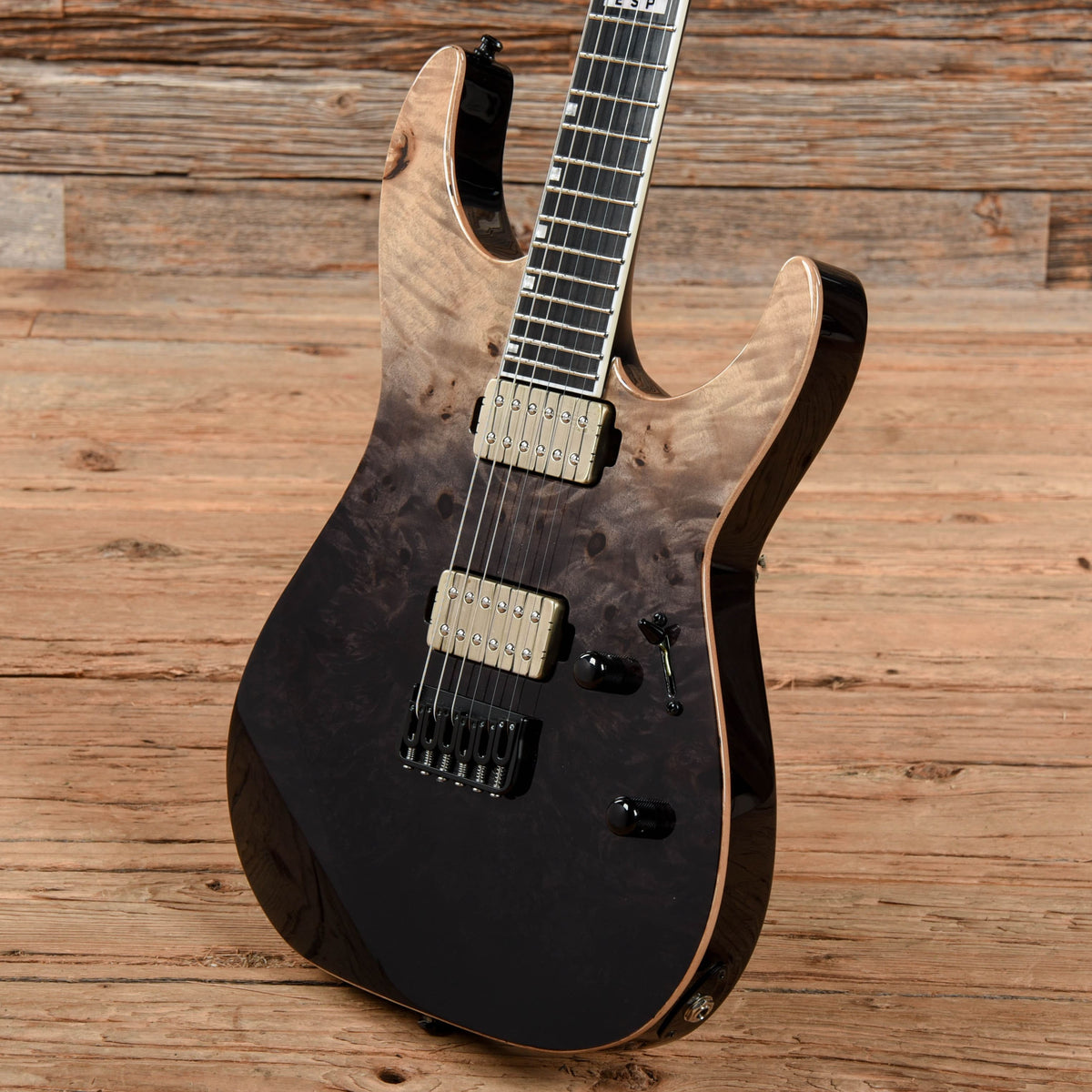 ESP E-II M-II NT Black Natural Fade Electric Guitars / Solid Body