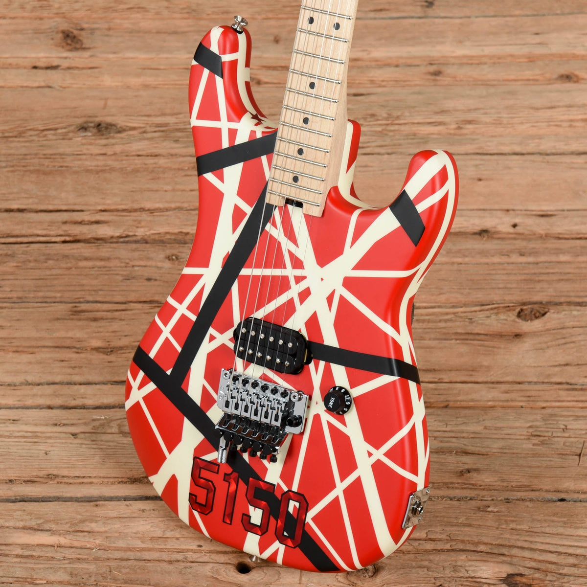EVH 5150 Striped Series Red / Black / White 2017 Electric Guitars / Solid Body