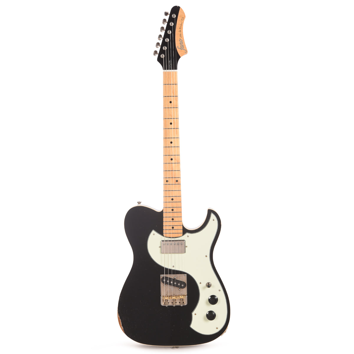 Fano Alt de Facto TC6 Bull Black Light Distress w/McNelly Pickups & Stainless Steel Frets Electric Guitars / Solid Body